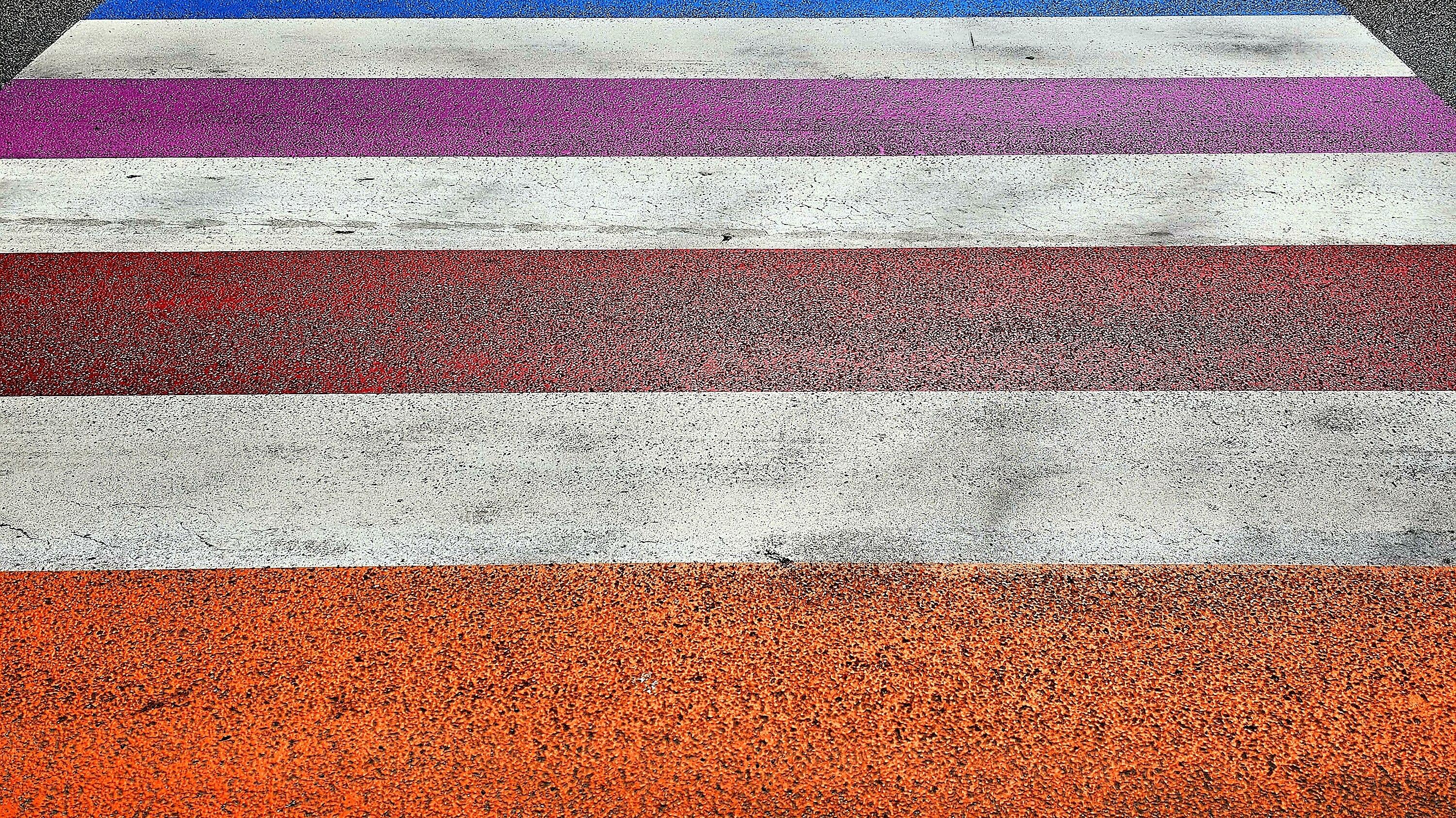 Zebrastreifen bunt