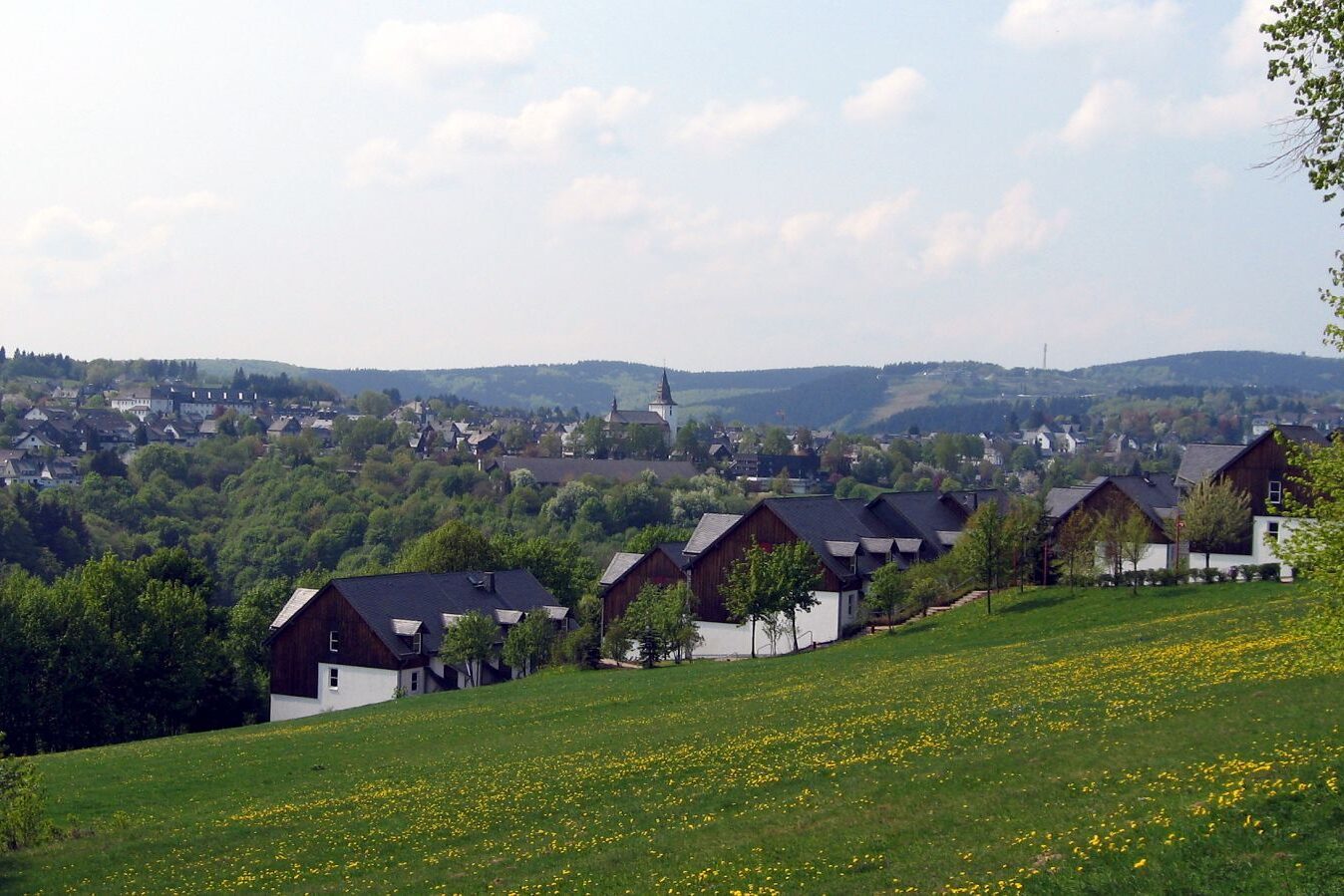 Blick auf Winterberg im Rothaargebirge
