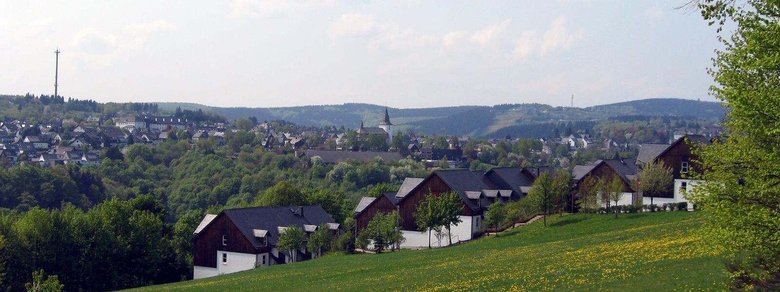 Blick auf Winterberg im Rothaargebirge