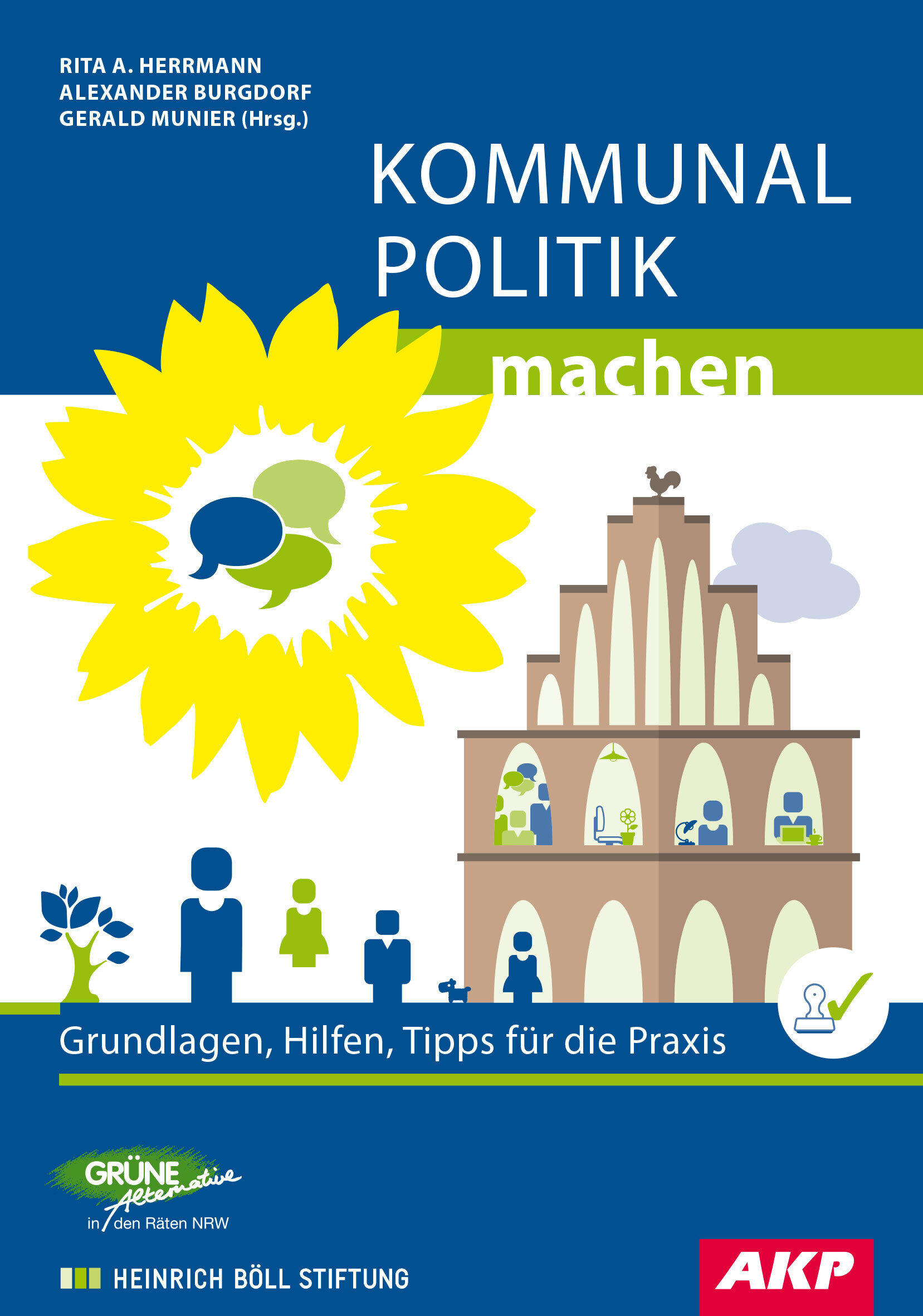 Cover mit Rathaus und Sonnenblume