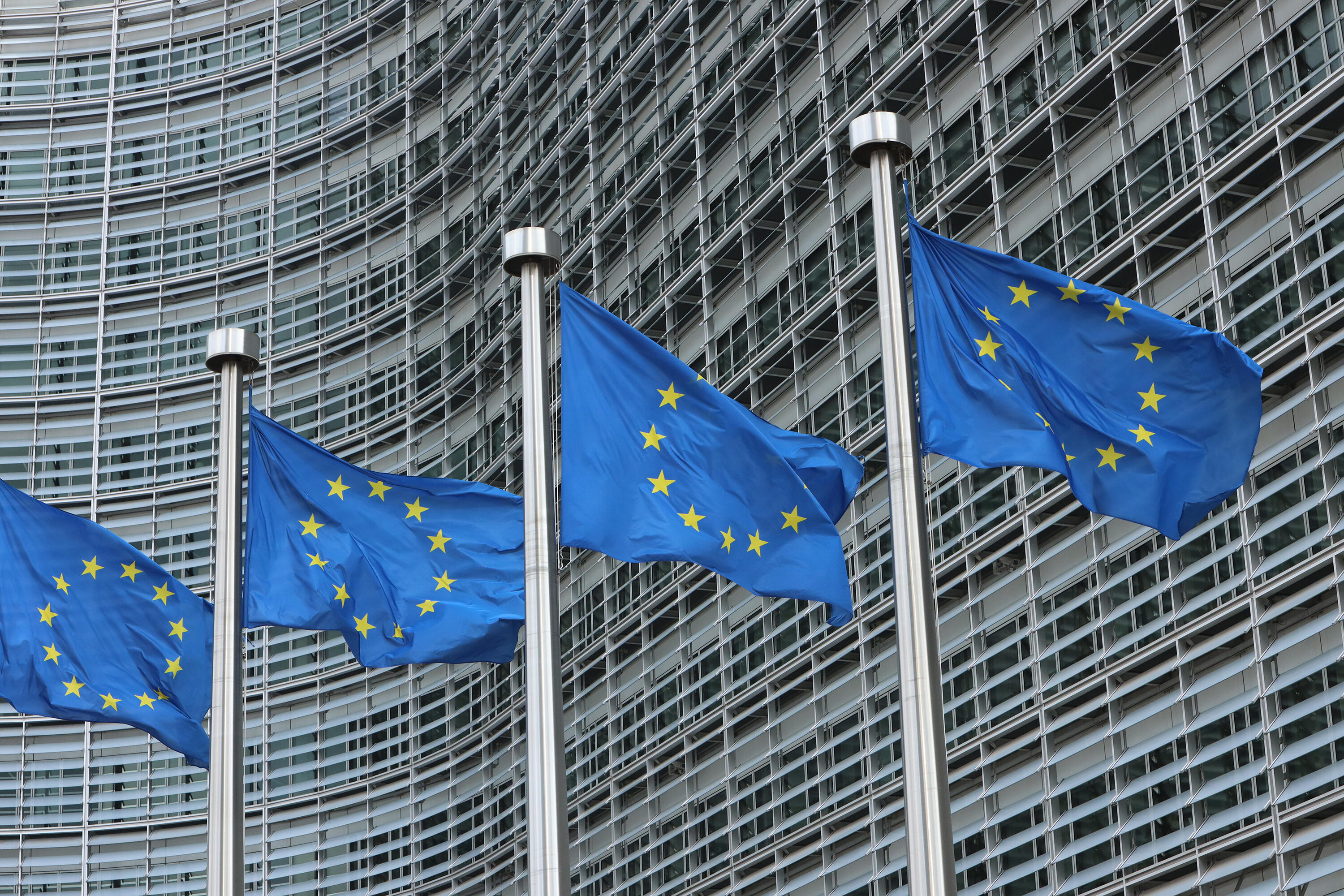 EU - Fahnen in Brüssel