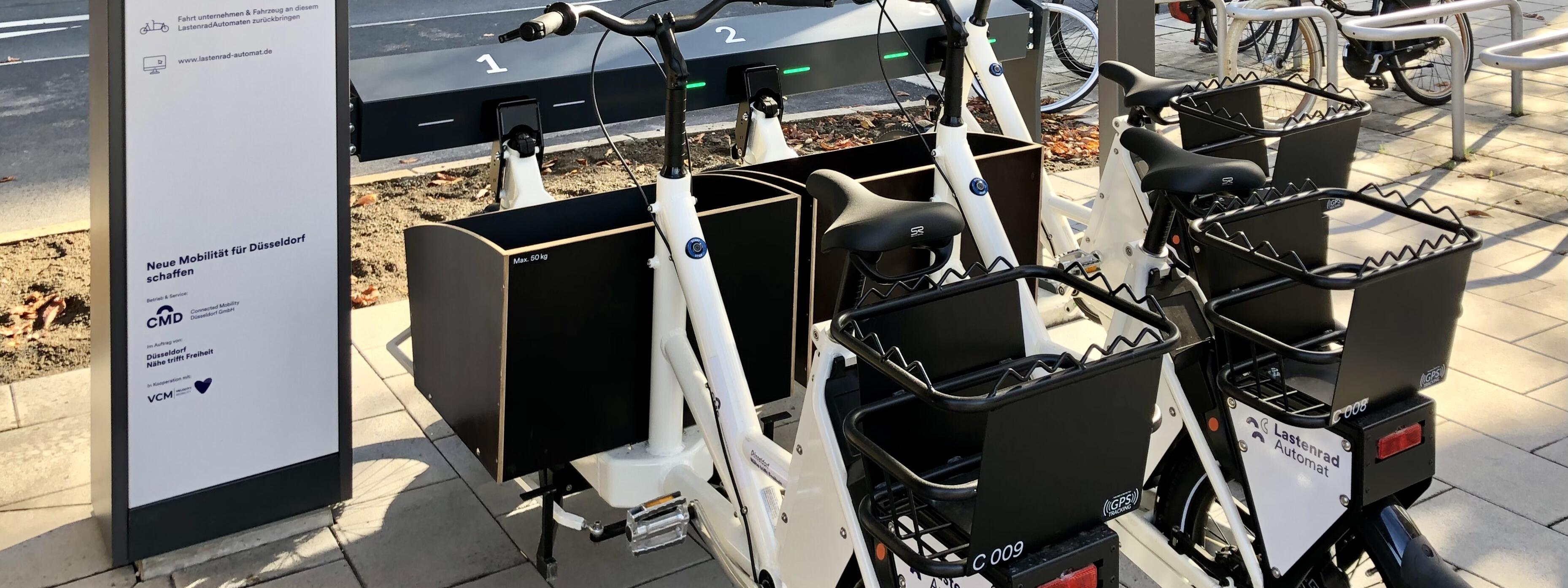 Lastenrad-Automat, Düsseldorf, Kirchplatz