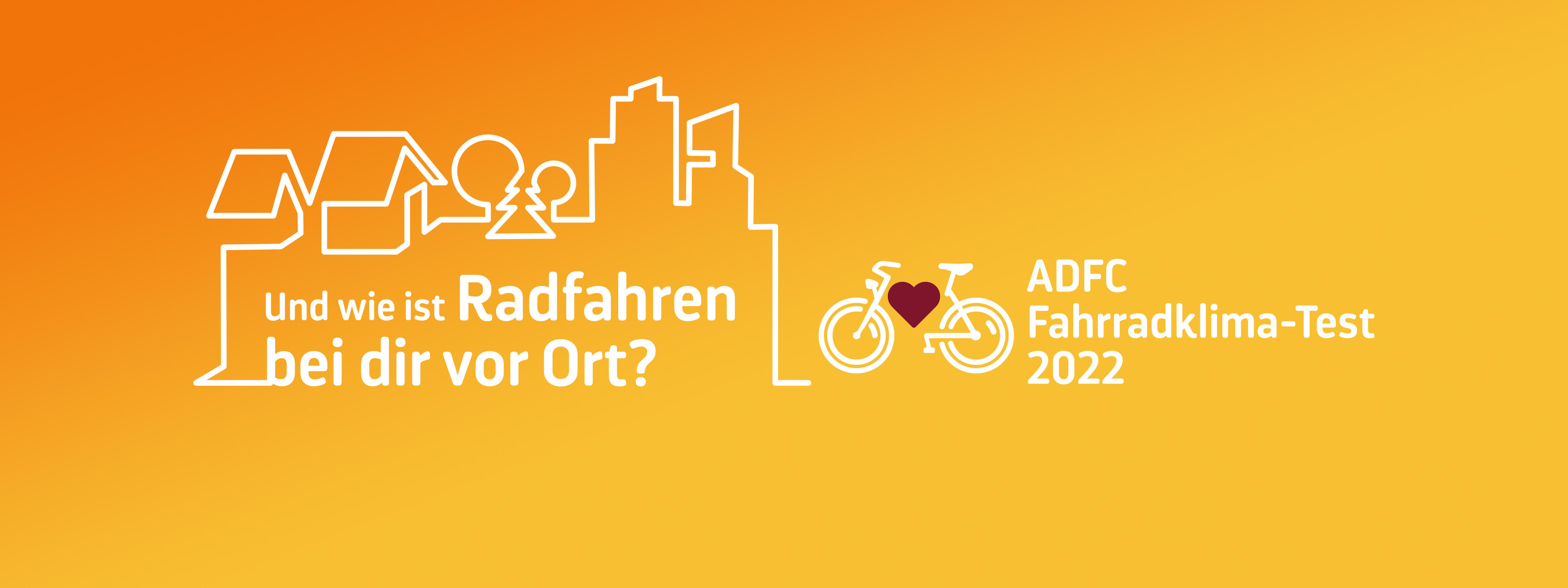 Logo des ADFC Fahrradklima-Tests 2022