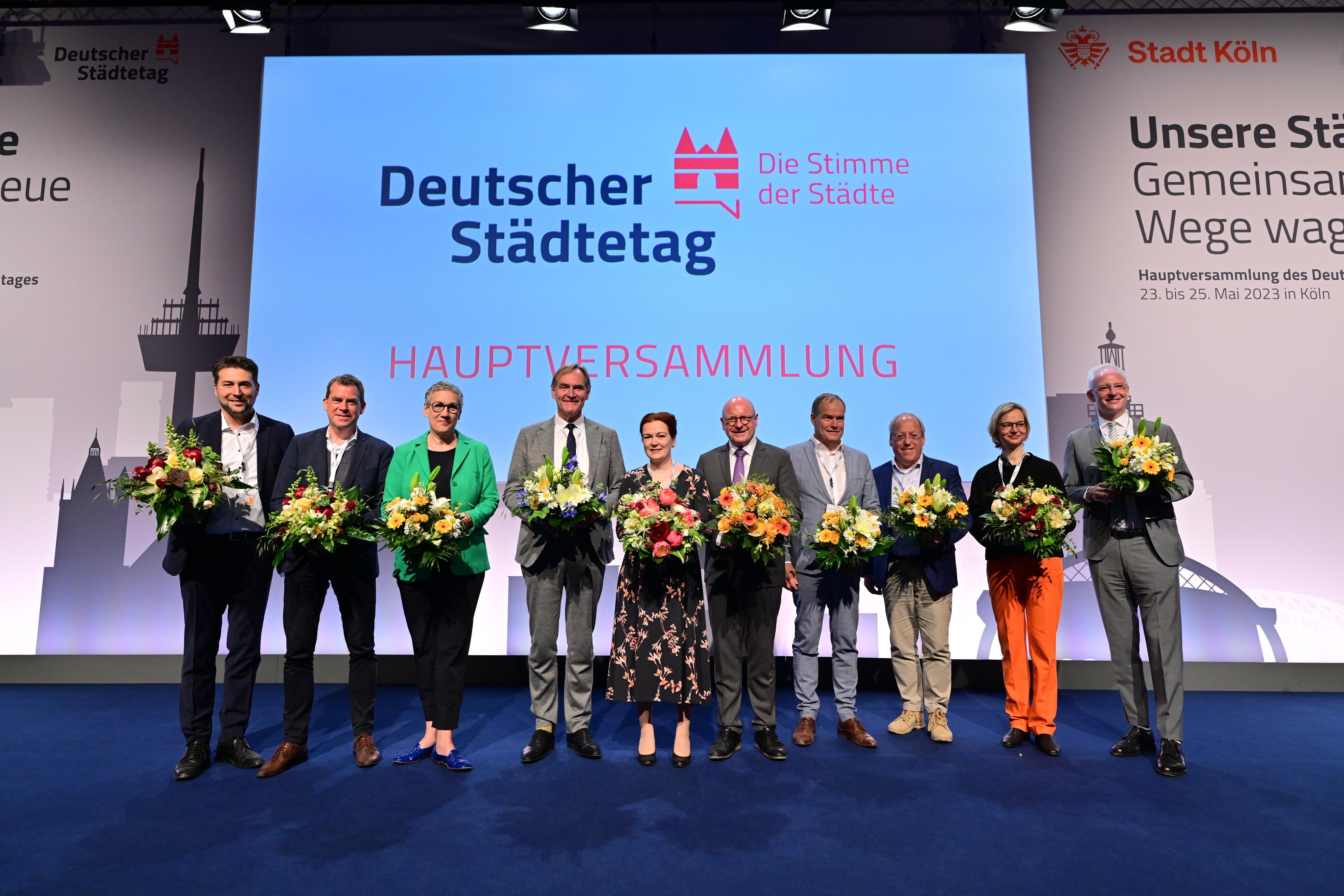 Präsident, Vizepräsident*in und Stellvertreter*innen des Deutschen Stästetags