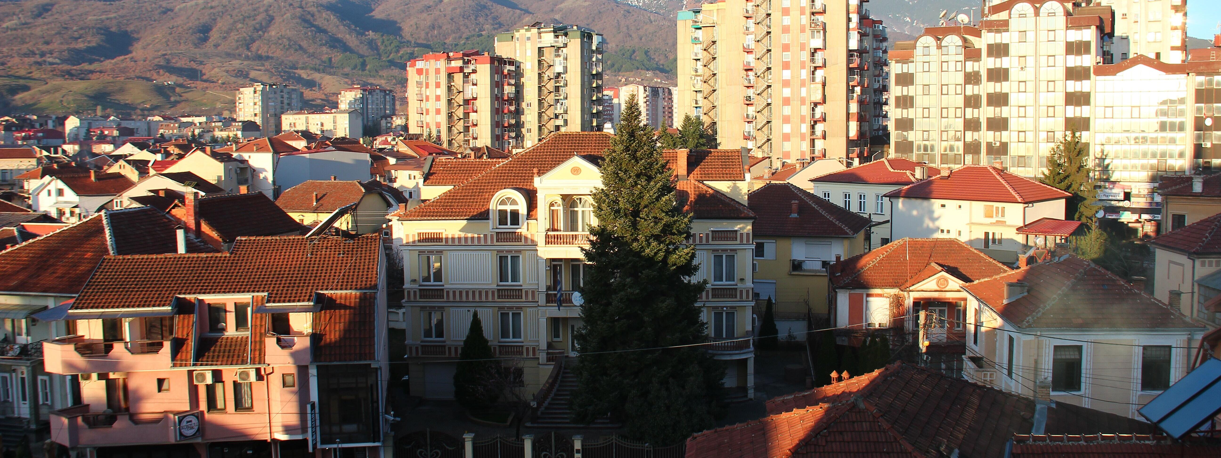 Blick auf Skopje