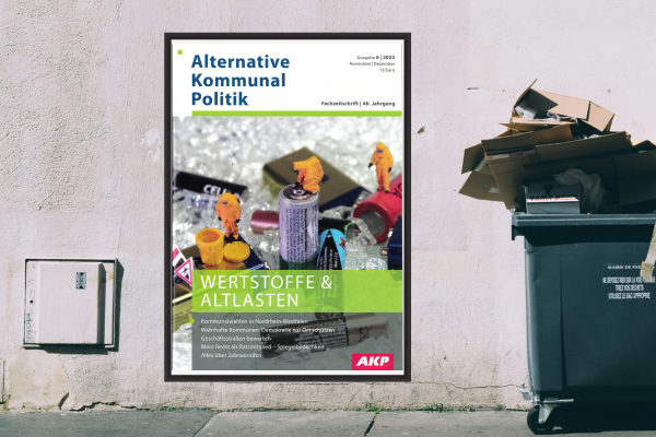Das Titelbild der neuen AKP zum Thema Wertstoffe und Altlasten