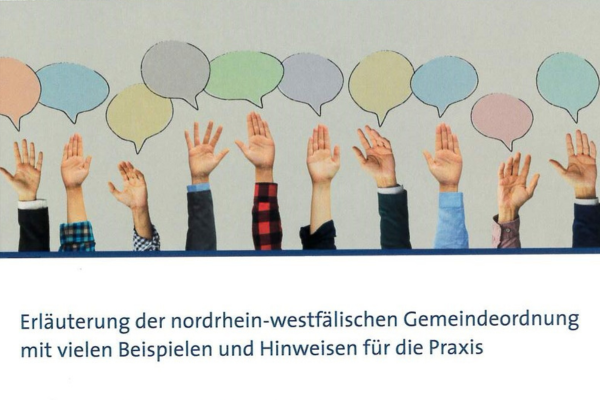 Abgebildet ist ein Symbolbild für die Ratsarbeit. Viele unterschiedliche ausgestreckte Hände und darüber bunte Sprechblasen.