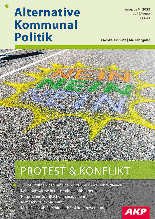 Cover der AKP 4/2023: Protest und Konflikt