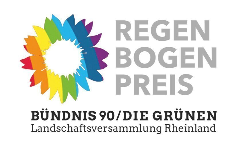 Logo des Regenbogenpreises der GRÜNEN Fraktion im LVR